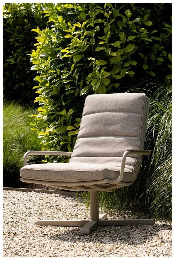 Sedia da giardino in metallo grigio chiaro Coosa - Exotan