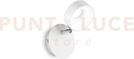 Oby applique a parete bianco orientabile 1 luce led 3000k 6w 700 l...