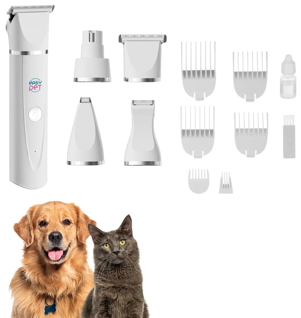 Kit toelettatura cane e gatto 4 in 1 Easy Pet