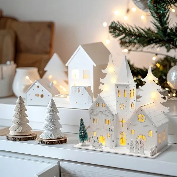 Brilagi - Chiesetta natalizia LED/2xAA