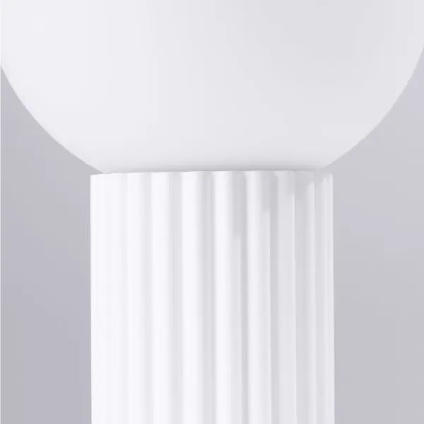 Sollux SL.1711 - Lampada da tavolo HALO 1xG9/8W/230V diametro 12 cm bianco