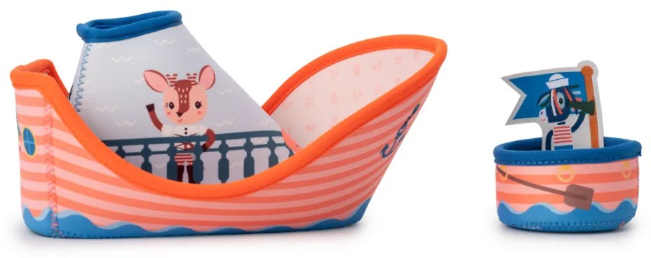 Lilliputiens - Nave pirata, leone Jack - Giocattolo da bagno