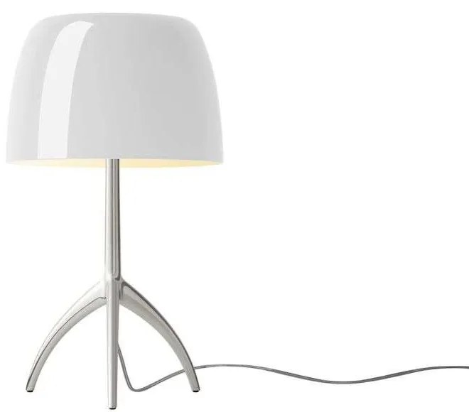 Foscarini - Lumiere Piccolo Lampada da Tavolo E14 Alu/Bianco Foscarini