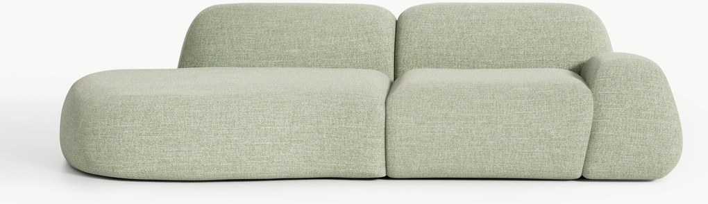 Chaise componibile 3 posti in bouclé Wolke