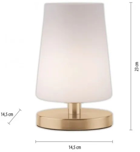 Paul Neuhaus 4146-60 - Lampada da tavolo LED Dimmerabile SONJA 1xG9/3W/230V ottone