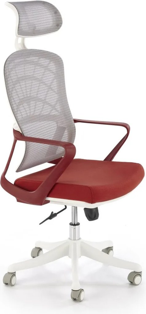 Sedia da ufficio Vesuvio 2 in cannella/bianco - H121 cm