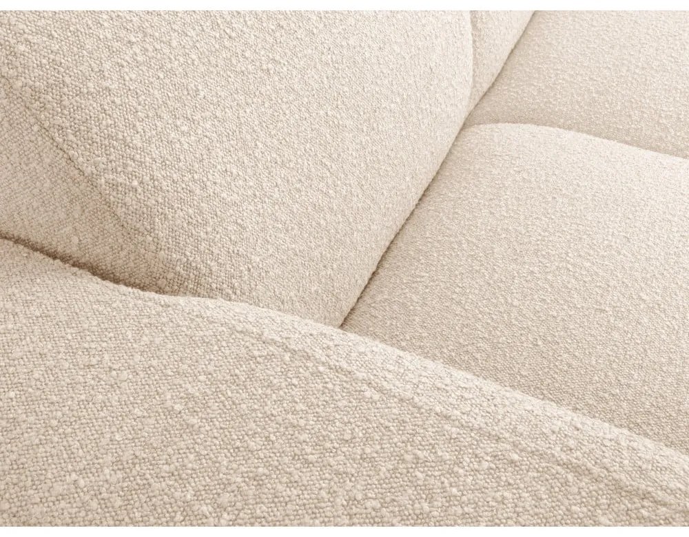 Divano angolare beige in tessuto bouclé (angolo sinistro) Molino - Micadoni Home