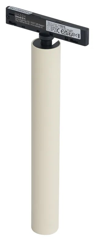 Faretto moderno beige e nero per sistema a binario monofase - Slimline Avery