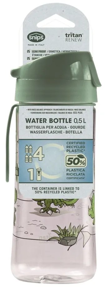 Bottiglia per bambini verde in tritolo 500 ml Dinosaur – Snips