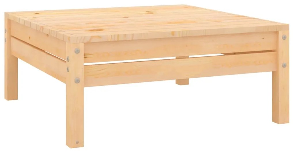 Set salotto da giardino 7 pz in legno massello di pino