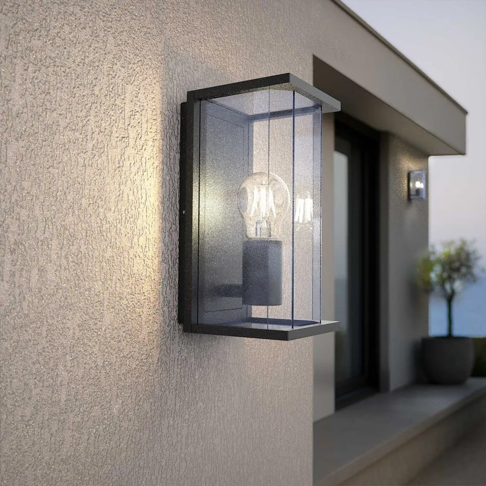 Applique Nera E27, IP54 per Esterni - Serie PRISM Base E27