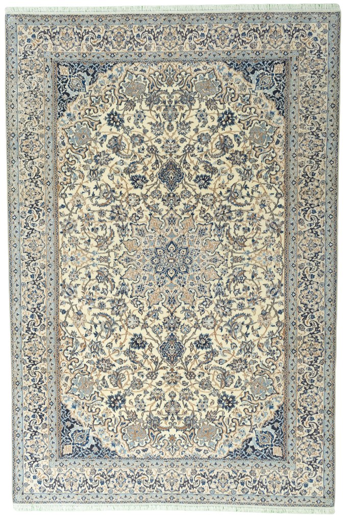 Nain Tappeto persiano 230x350 Beige (Iran) Annodato A Mano