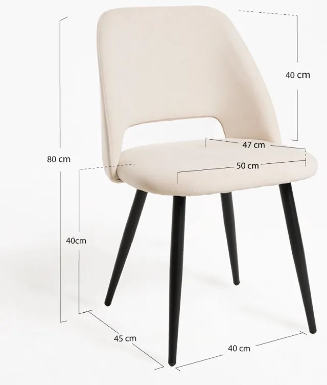 Sedia Droyu - Bianco
