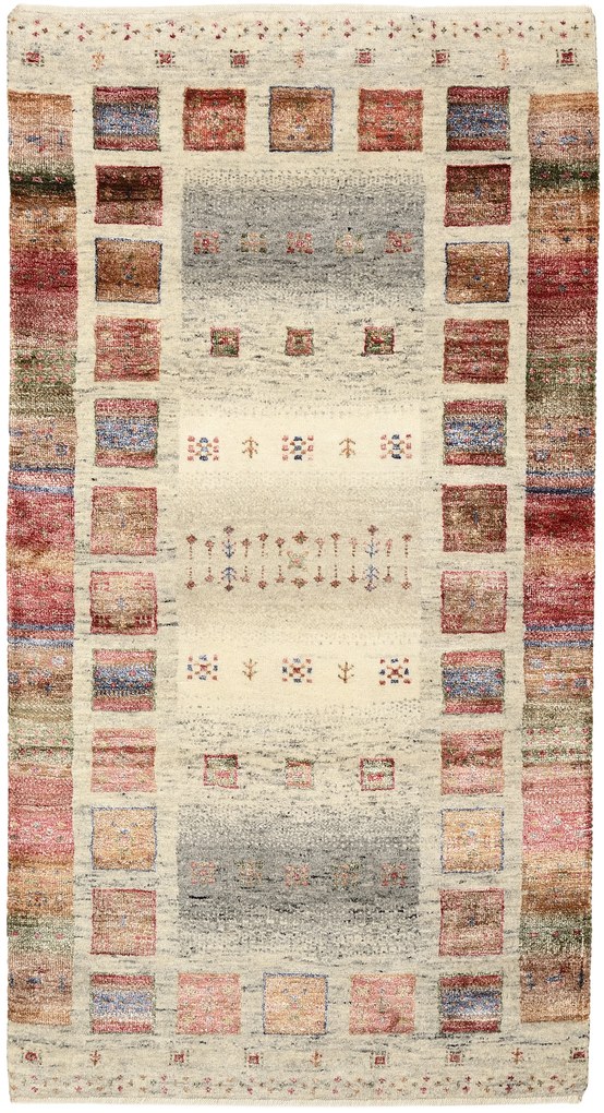 Loribaft Tappeto 140 x 80 (Indian) Annodato A Mano
