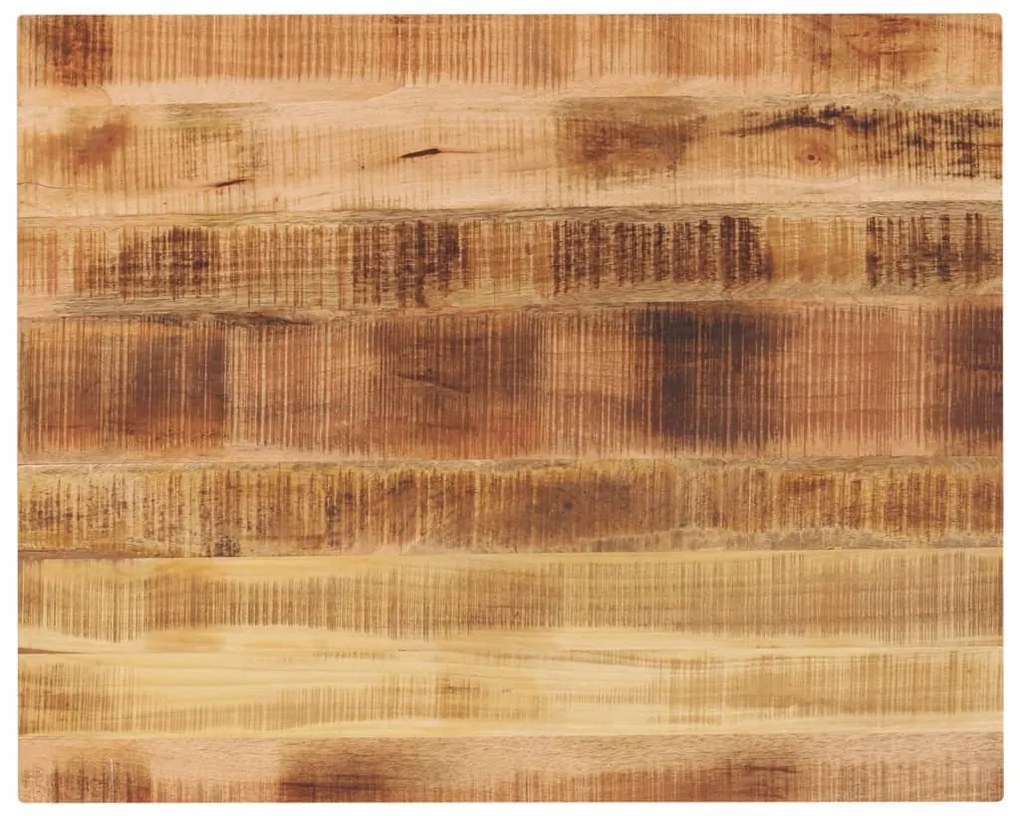 Piano Per Tavolo 90x80x3,8 Cm Rettangolare Legno Mango Grezzo /