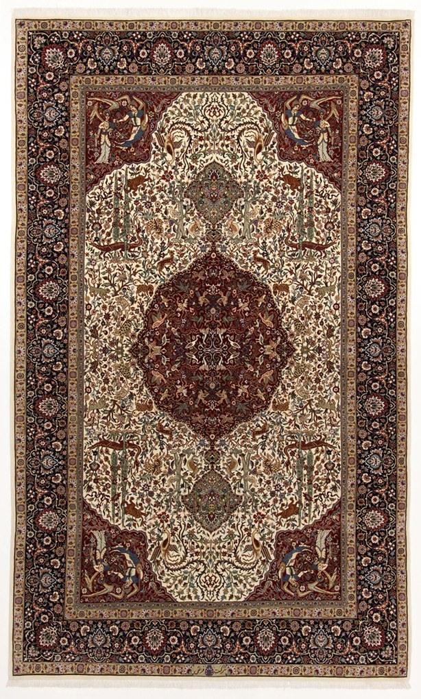 Isfahan Tappeto persiano 140x230 (Iran) Annodato A Mano