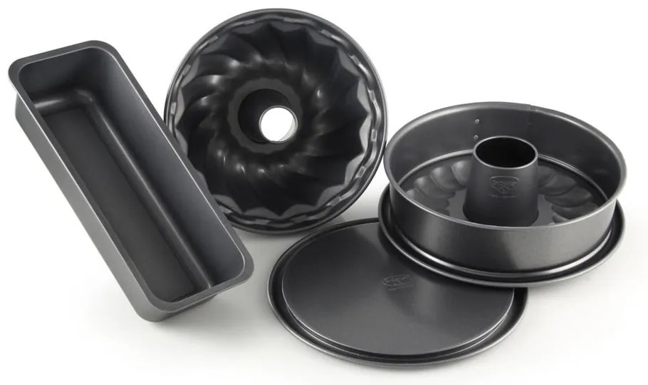 Set di 4 pezzi di teglie in acciaio Quattro - Dr. Oetker