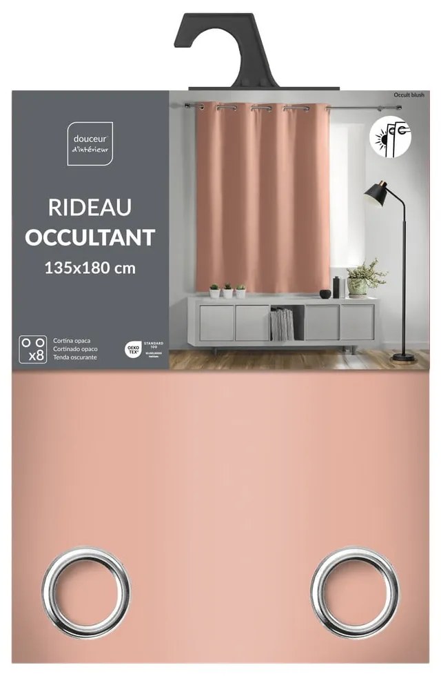 Tenda oscurante rosa 135x180 cm Occult – douceur d'intérieur