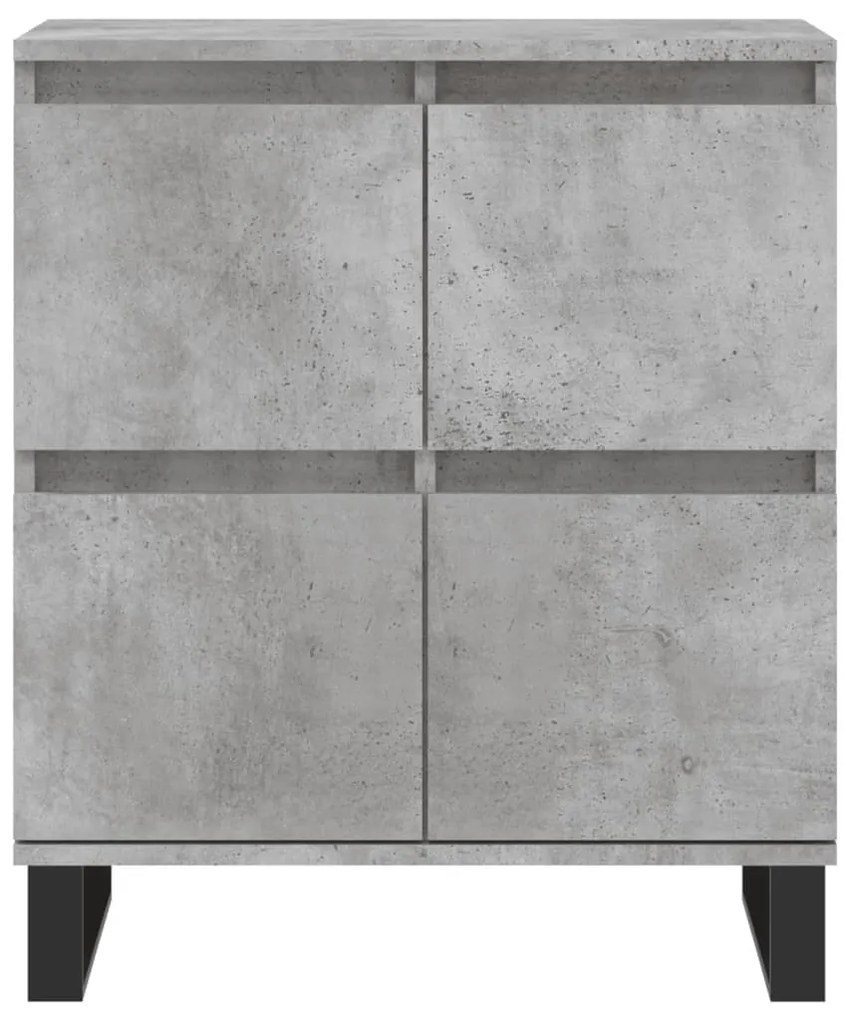 Credenza grigio cemento 60x35x70 cm in legno multistrato