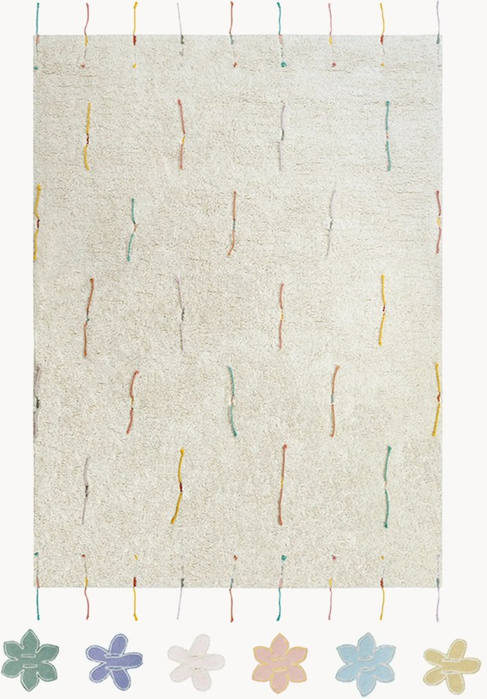 Tappeto per bambini Wildflowers, lavabile
