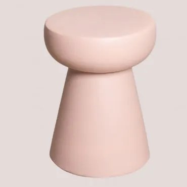 Tavolino Rotondo In Ceramica Karus Rosa Chiaro - Sklum