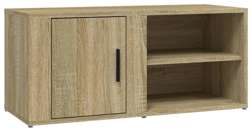 Mobile porta tv rovere sonoma 80x31,5x36 cm legno multistrato