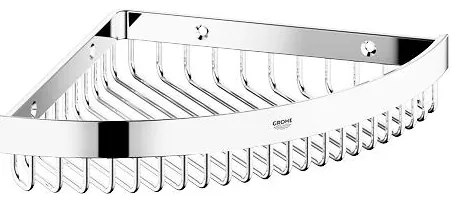 GROHE 40809000 - Portasapone in filo SELECTION CUBE 20 × 20 cm, cromo lucido