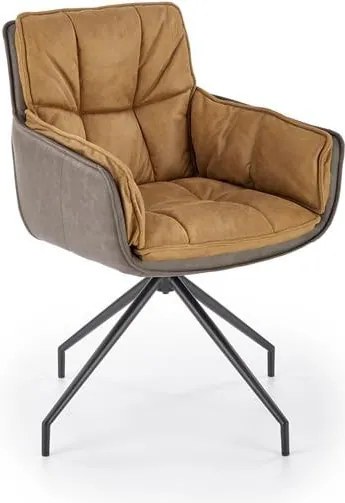 K523 sedia imbottita marrone