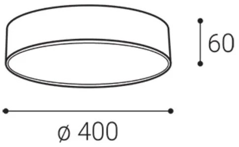 LED2 - Plafoniera a LED MONO SLIM 30W/230V 3000/4000K Ø 40 cm bianco