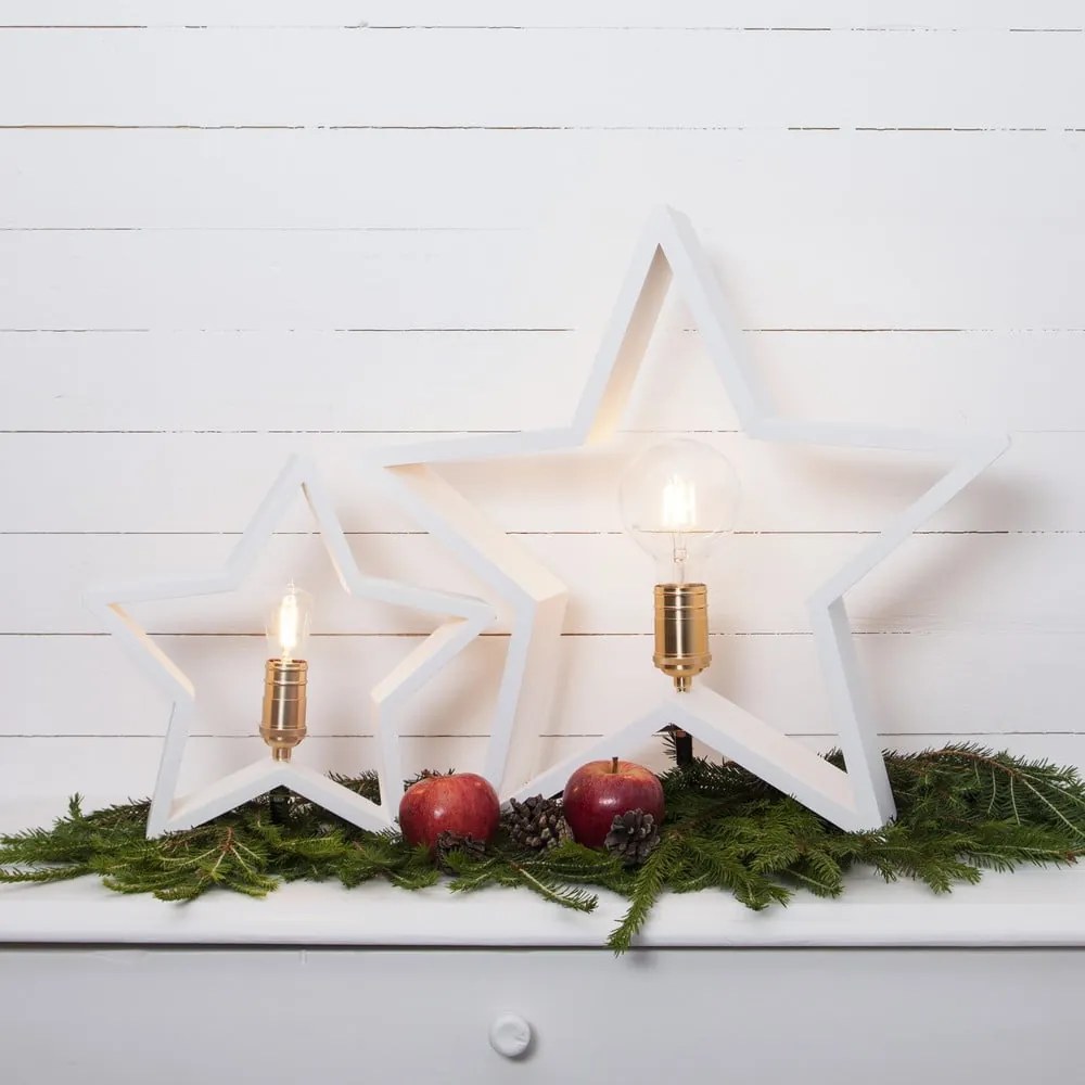 Decorazione luminosa bianca con motivo natalizio Lysekil - Star Trading