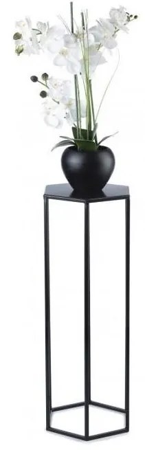 Portafiori 70x24 cm nero