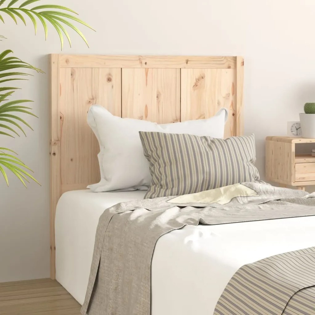 Testiera Per Letto 95,5x4x100 Cm İn Legno Massello Di Pino /