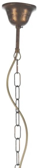 ONLI - Lampadario a sospensione con catena CANDELA 5xE14/6W/230V bronzo