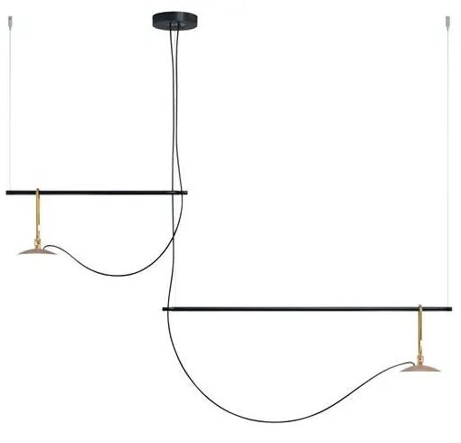 Artemide - Nh S3 2 Bracci Lampada a Sospensione Nero/Ottone Artemide