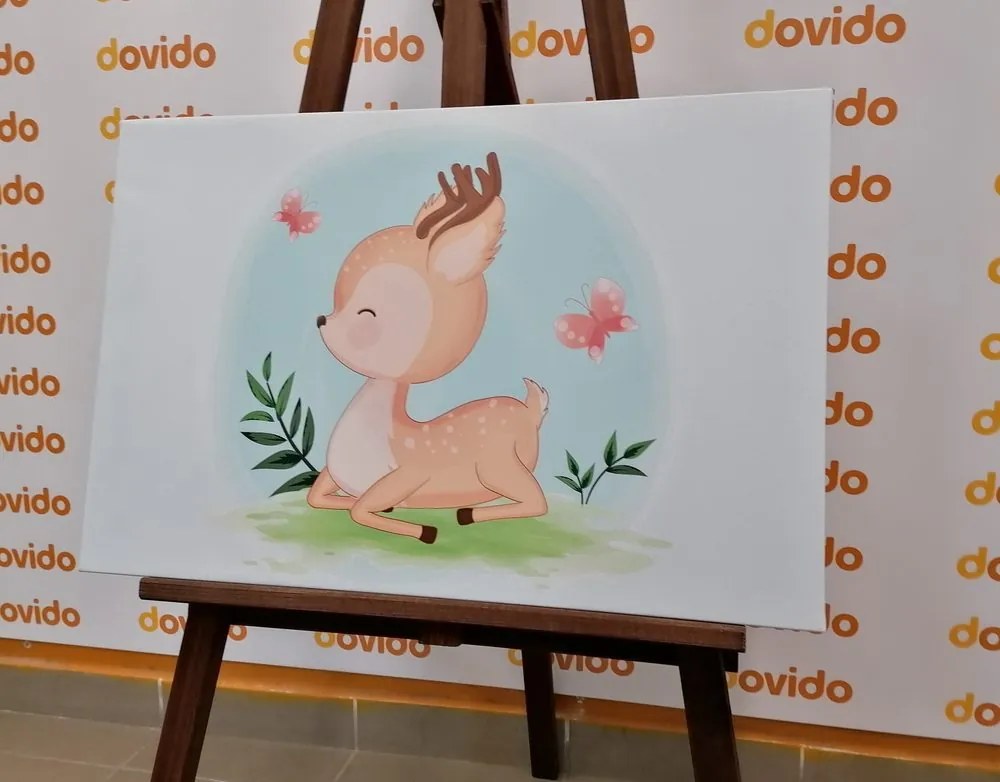 Stampa su tela – Cerbiatto adorabile