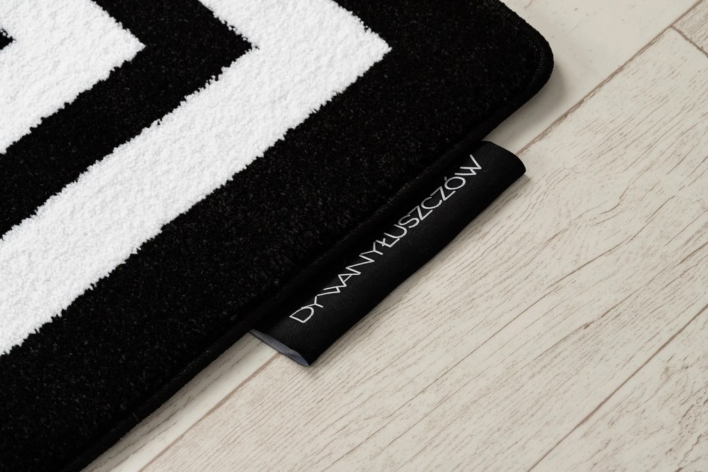 Tappeto HAMPTON Inquadrata nero - PRODOTTO DI SECONDO GRADO