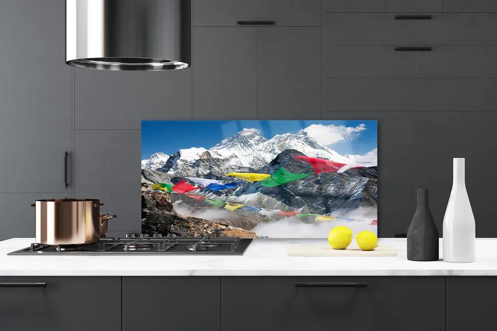 Rivestimento parete cucina Paesaggio di montagne 100x50 cm
