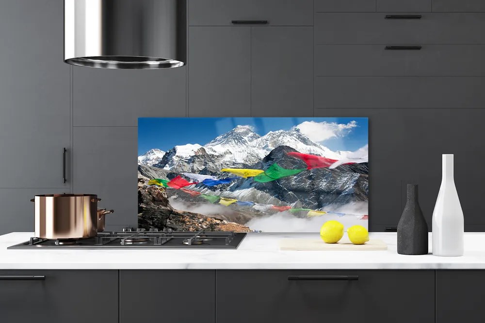 Rivestimento parete cucina Paesaggio di montagne 140x70 cm