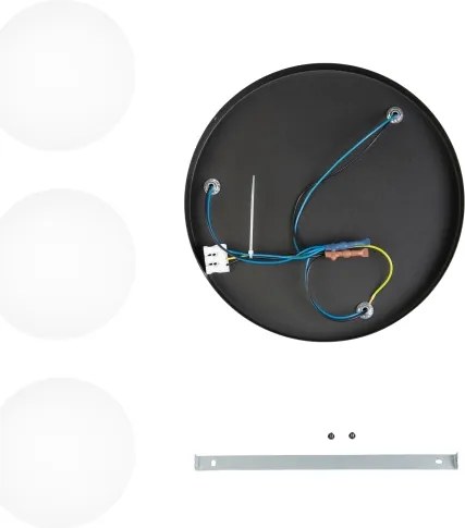 Lampadario a plafone MOONLIGHT 3xE27/15W/230V nero