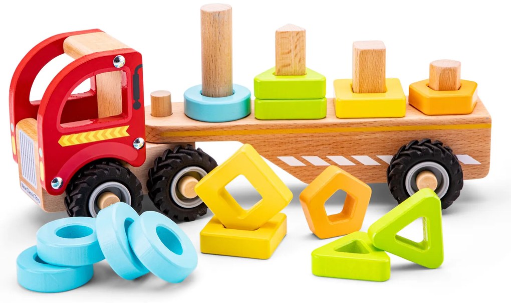 Camion in legno per smistamento e impilamento