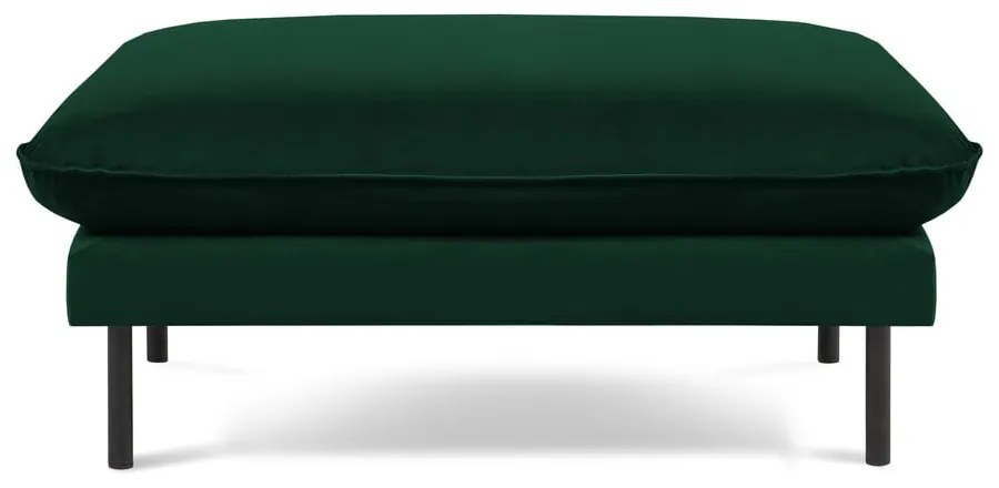 Pouf in velluto verde scuro Vienna - Cosmopolitan Design