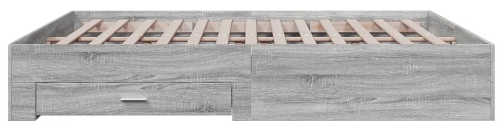 Giroletto cassetti grigio sonoma 200x200 cm legno multistrato