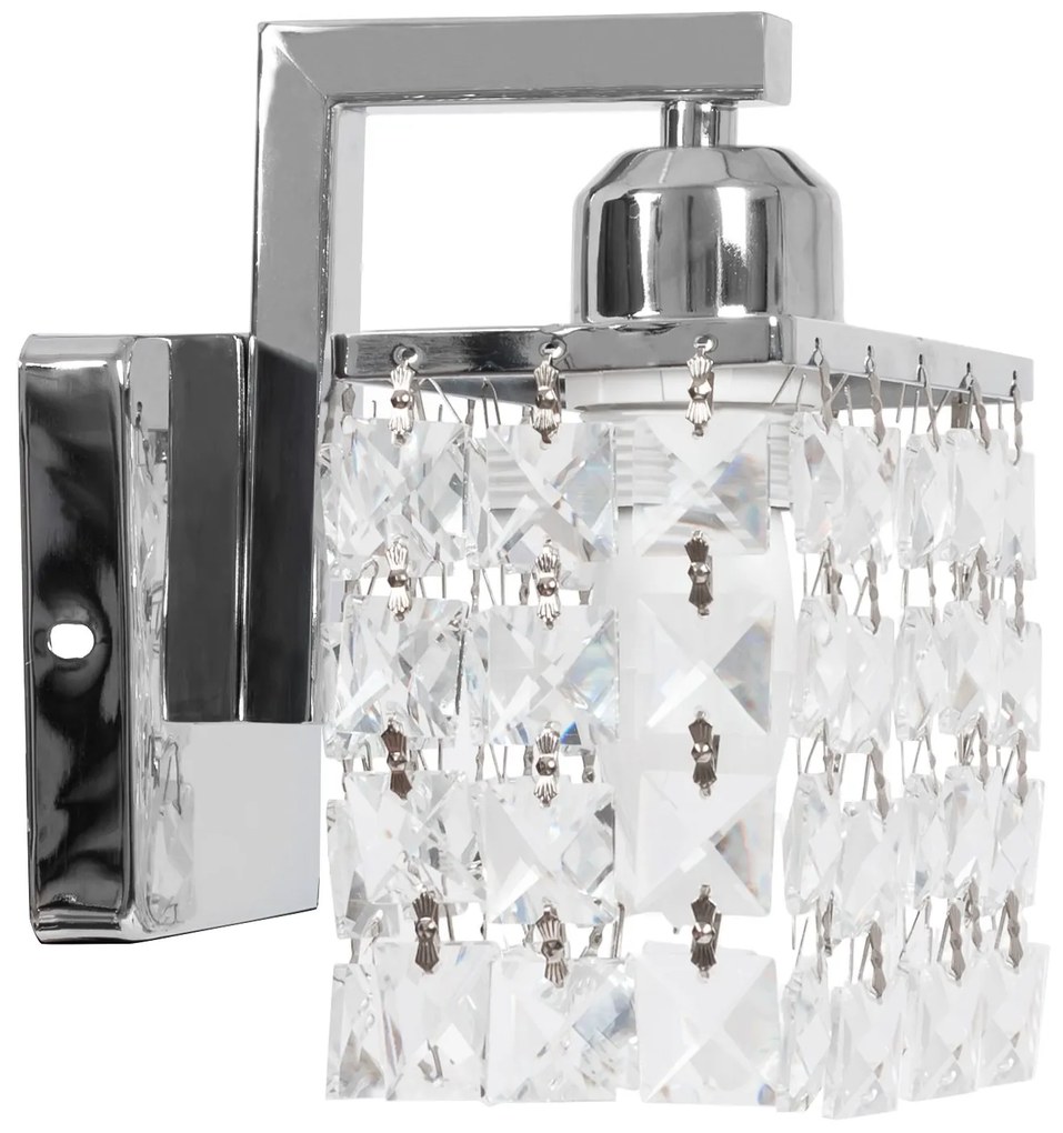 Lampada da parete in metallo cristallo APP543-1W  CROMO