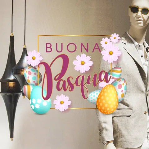 Cornice Buona Pasqua | Vetrofania