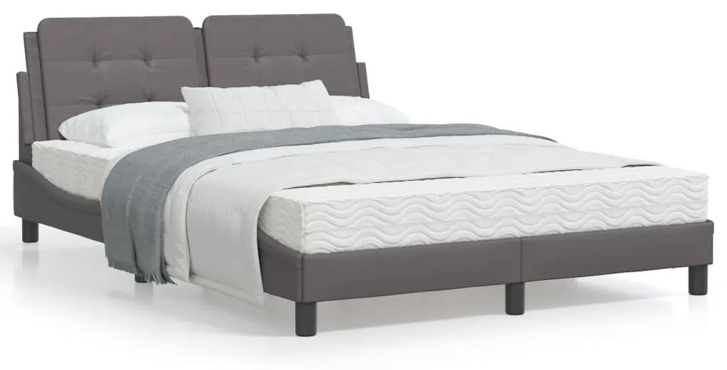 Giroletto Con Luci Led Grigio 120x200 Cm İn Similpelle /