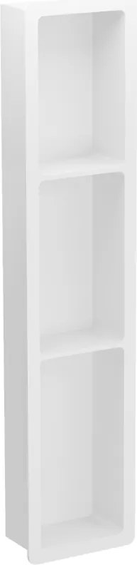 Mexen X-Wall-K mensola ad incasso in conglomerato 93,2 x 20,7 cm, bianca - 1900932010