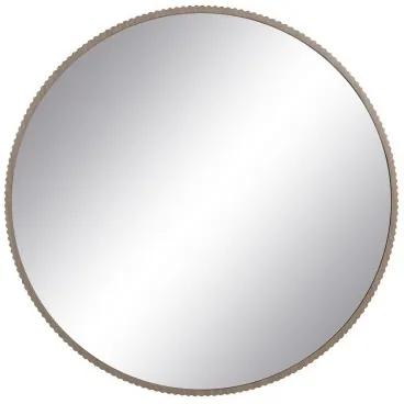 Specchio da parete Naturale Cristallo Legno MDF 89,5 x 4,5 x 89,5 cm