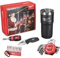 Christmas Promo Pack - Kit Coltello + Moschettoni + Cacciavite Multi Bit + Tazza Termica + Set Chiavi Esegonali