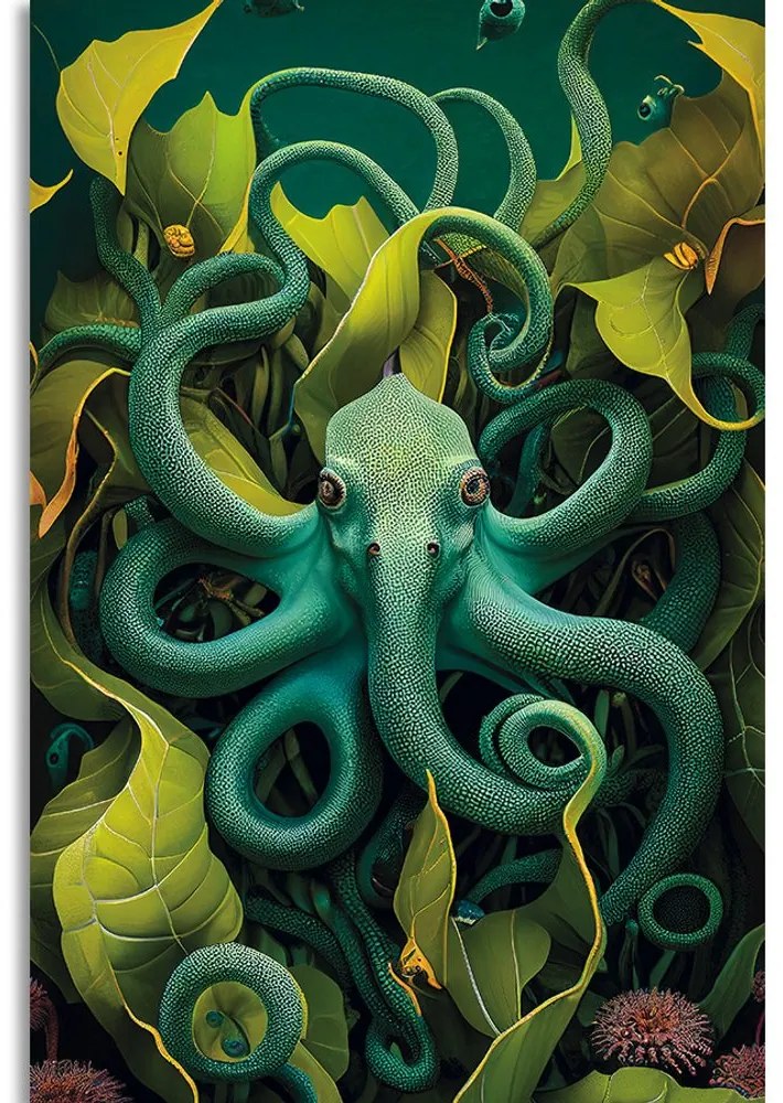 Stampa su tela – Polpo surrealista