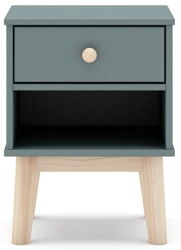 Comodino per bambini verde polveroso Esteban – Marckeric